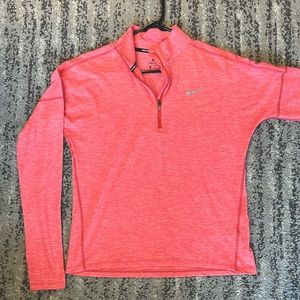 Nike Running Pink Dri-Fit Quarter Zip - Like New, Size Small